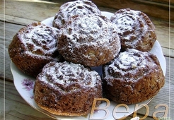 Шоколадные кексы с черносливом