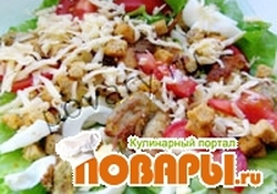 Рецепт: Салат "Цезарь"