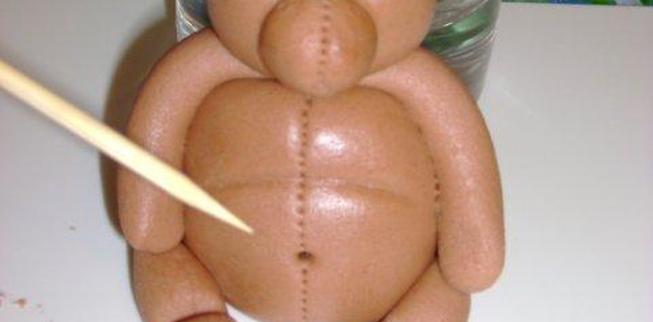 Шаг №10 МК Торт Мишка-малышка от  Annula