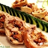 Рулет куриный с лисичками
