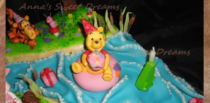 Шаг №18 Винни Пух из мастики от Annula