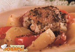 Рецепт: Курица в горшочке
