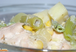 Кролик с овощами