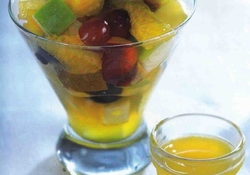 Рецепт: Горячий фруктовый салат 