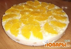 Рецепт: Фруктовый торт-чизкейк