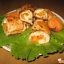 Куриные рулетики с абрикосами