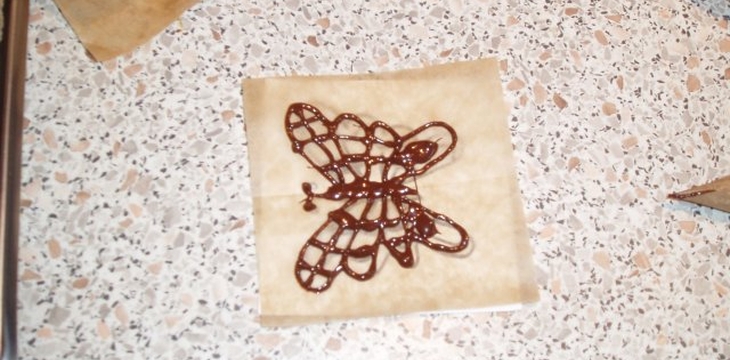 Шаг №3 МК Бабочка из шоколада от Larissa3 