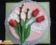 МК Как сделать веточку вербы от Timonich