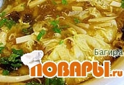 Щи с опятами