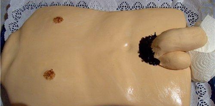 Шаг №6 МК Торт в виде Мужского Торса от selenchik