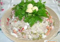 Рецепт: Салат "Птичье Гнездо"