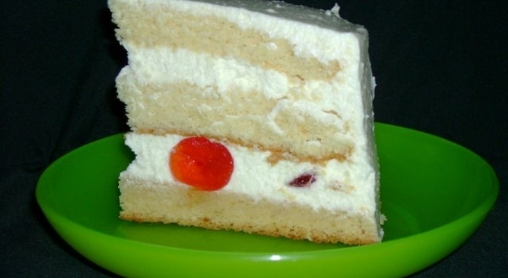 Ванильный шифоновый бисквит