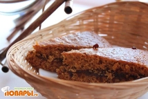 Шаг 3: Разрезаем пирог на 2 части …