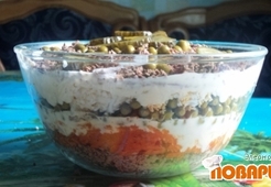 Салат слоёный "Повышаем гемоглобин"