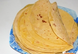 Рецепт: Лепешки кукурузные (тортильи)