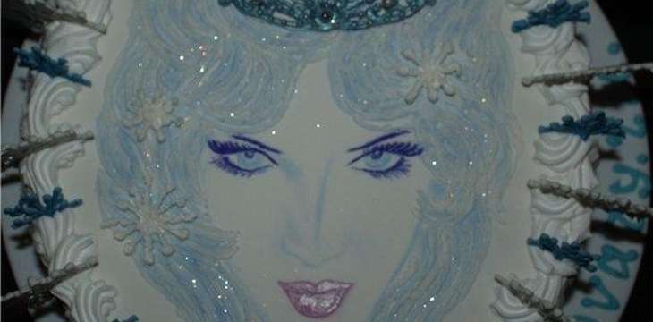 Шаг №3 Торт "Снежная королева в волшебном зеркале" от natasha41