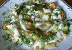 Рецепт: Рагу из молодых овощей  с курицей