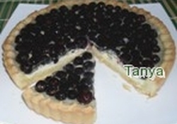 Рецепт: Открытый смородиновый пирог