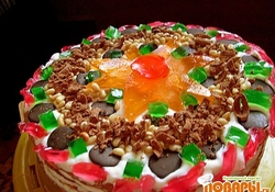 Рецепт: Торт "ВИФЛЕЕМСКАЯ ЗВЕЗДА"
