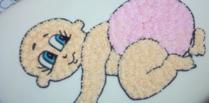 Шаг №8 МК Малышка с пинетками