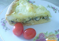 Пирог с картофелем и грибами