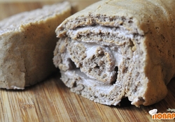 Рецепт: Рулет «КоКо» (Диета Дюкан). ЧБ