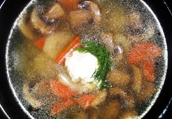 Суп из шампиньонов