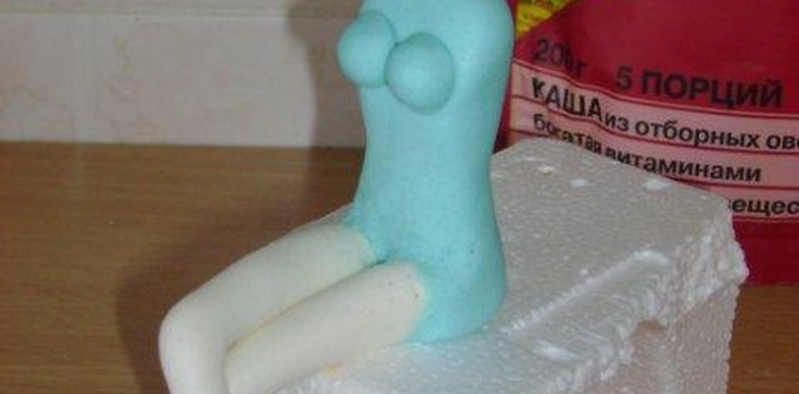 Шаг №4 МК Снегурочка из мастики от Annula