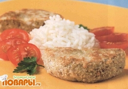 Рецепт: Котлеты рыбные быстрые