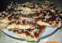 Песочный пирог с вареньем