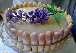 Рецепт: Торт "Дивная лаванда"