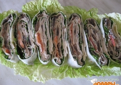 Рецепт: Лаваш постный от Юляшки