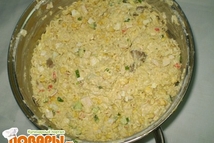 Шаг 3: Когда макароны остынут все перемешать …