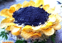 Рецепт: Салат "Подсолнух"