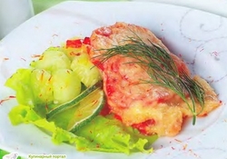 Рецепт: Тушеная горбуша