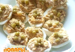 Яичные корзиночки в горошек