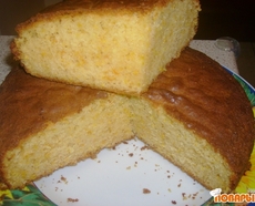 Рецепт: Бисквит с белым шоколадом и апельсиновой цедрой