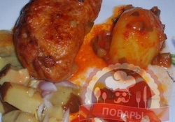 Рецепт: Фаршированные куриные ножки