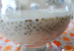 Рецепт: Кунжутное молоко с медом и чиа