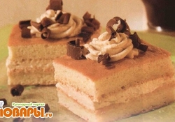 Рецепт: Пирожное "Чашечка кофе"