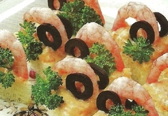 Канапе с креветками