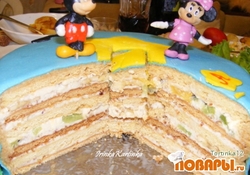 Рецепт: Торт нежный домашний Медовик (рецепт бабушки)