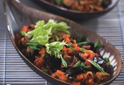 Баклажанная икра по-мароккански  