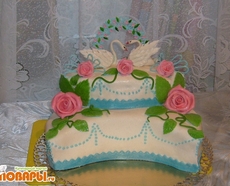 Рецепт: Торт "Лебединая верность"