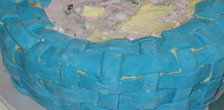 Шаг №4 MK Торт Корзинка с яблочными розами от best