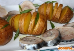 Рулет из малосольной скумбрии