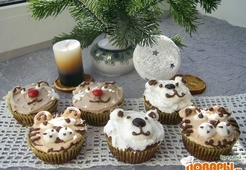 Кексы в новогоднем стиле