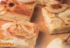 Пирог ленивый с грушами