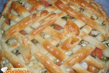 Шаг 5: Смазать яйцом, выпекать при 180*С …