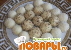 Рецепт: Конфеты "Рафаэлло по-домашнему"